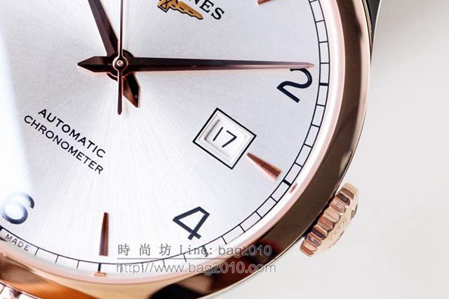 LONGINES手錶 開創者系列 浪琴新款Record系列腕表 浪琴機械男表 浪琴高端男士腕表  hds1143